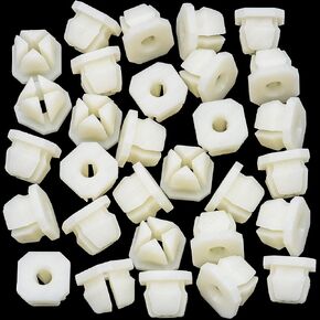 Rexka 30ps Nylon Grill Screw Nuts #8 Screw Size for GM 3893980 Chrysler Chevy 1967-on in Saudi Arabia