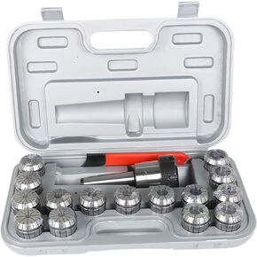 MT3 Shank ER40 Chuck Spring Collet Chuck with 15Pcs 1/8 Inch-1 Inch Collets Set and Wrench Fit for CNC Engraving Machine & Milling Lathe Tool