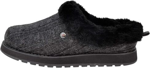 Skechers BOBS من Keepsakes Ice Angel Charcoal / شبشب أسود مقاس 6.5 عرض أمريكي in Kuwait