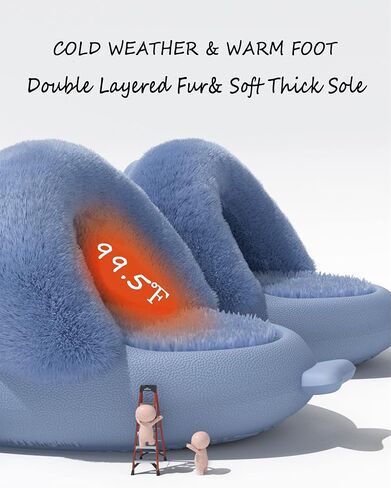 شباشب Cysincos Shark Slide، شباشب غامضة للنساء والرجال، شباشب زغبية للاستخدام الداخلي والخارجي in Kuwait