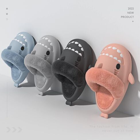 شباشب Cysincos Shark Slide، شباشب غامضة للنساء والرجال، شباشب زغبية للاستخدام الداخلي والخارجي in Kuwait