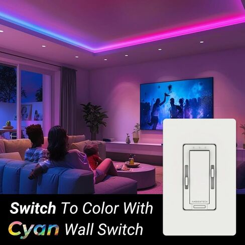 Colorado Ultra Slim LED Recessed Downlights RGB Color Smart Switch Dimmer with Dynamic HUE Lights 1390LM 15W RGBCW Smart Recessed Lighting 6 inch Indoor & Soffit Lights Outdoor Led Exterior Alexa AI in Saudi Arabia