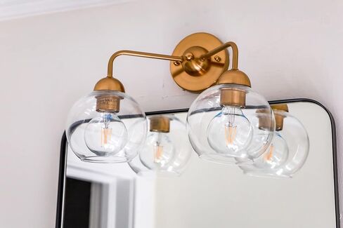 مصابيح إضاءة Great Eagle Lighting Corporation G25 LED Globe، ما يعادل 60 وات، أبيض ناعم 3000 ك، قابل للتعتيم، خيوط زجاجية شفافة عتيقة، 500 لومن، قاعدة E26، مدرج في قائمة UL، (4 عبوات) in Kuwait