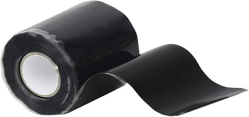 Aventik EDSRDRUS 1/1.5/ 2inch Width Silicone Tape 50mil Stronger Self-Fusing Tape SGS& CEMT Stretchable Waterproof Repair Tape Emergency Pipe & Plumbing Repair (2 inch Black, 1 roll) in Saudi Arabia