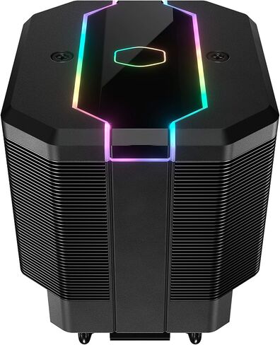 Cooler Master MasterAir MA620M ARGB Dual Tower CPU Air Cooler, SF120R Fan, Hexagon Strip ARGB Lighting, 6 Heat Pipes, Copper Plated Base, AMD Ryzen AM4, Intel LGA1700*/1200/115X (MAM-D6PN-120PA-R1) in Saudi Arabia