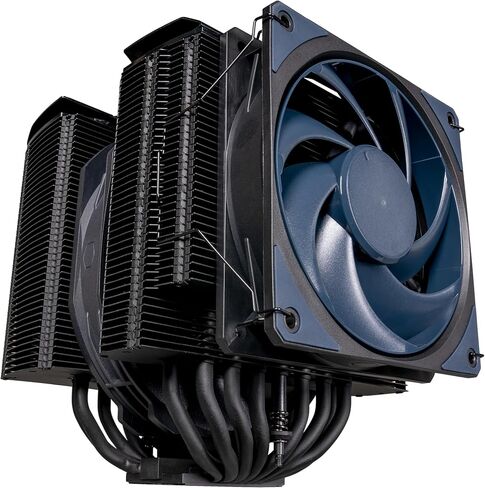 Cooler Master MasterAir MA620M ARGB Dual Tower CPU Air Cooler, SF120R Fan, Hexagon Strip ARGB Lighting, 6 Heat Pipes, Copper Plated Base, AMD Ryzen AM4, Intel LGA1700*/1200/115X (MAM-D6PN-120PA-R1) in Saudi Arabia