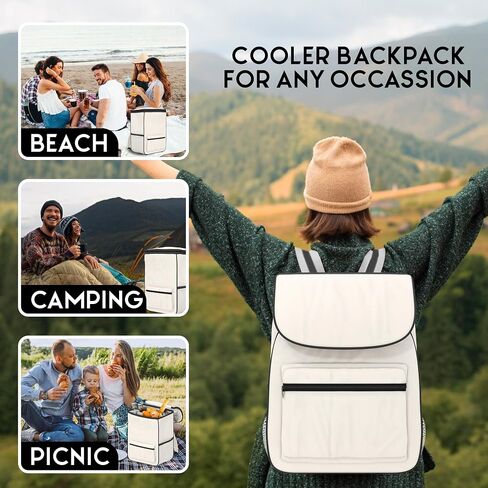 Cooler Backpack-Leak Proof Backpack Cooler Insulated Backpack Lunch Bag Beach Cooler Backpack Thermal Backpack Cooler Backpack Insulated Waterproof Insulated Backpack Cooler for Man and Women in Saudi Arabia