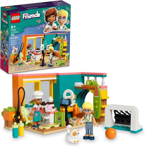 Lego Friends Leo's Room 41754, Baking Themed Bedroom Playset, Collectible Toy for Girls and Boys with Olly Mini-Doll, Accessories & Pet in Saudi Arabia