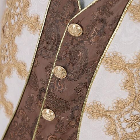 Mens Steampunk Medieval Tuxedo Jacket Embroidery Tailcoat Vintage Gothic Tuxedo in Kuwait