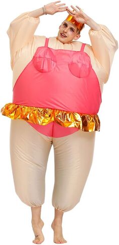 BIGPETS Inflatable Costume Ballet Sumo Adult Funny Blow up Suit Halloween Funny Dress up Costume in Saudi Arabia