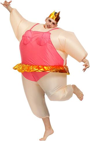 BIGPETS Inflatable Costume Ballet Sumo Adult Funny Blow up Suit Halloween Funny Dress up Costume in Saudi Arabia