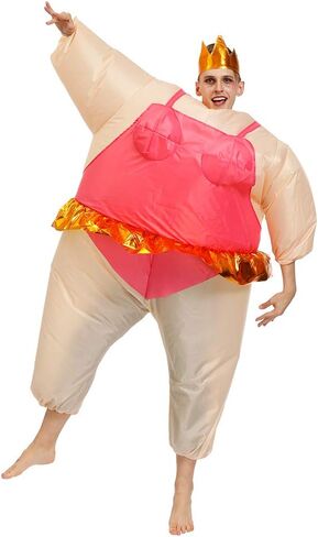 BIGPETS Inflatable Costume Ballet Sumo Adult Funny Blow up Suit Halloween Funny Dress up Costume in Saudi Arabia