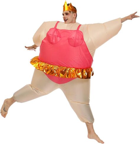 BIGPETS Inflatable Costume Ballet Sumo Adult Funny Blow up Suit Halloween Funny Dress up Costume in Saudi Arabia