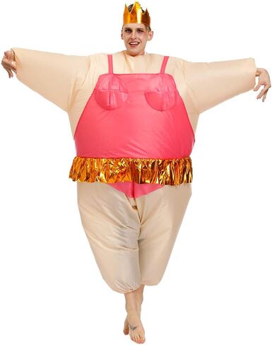 BIGPETS Inflatable Costume Ballet Sumo Adult Funny Blow up Suit Halloween Funny Dress up Costume in Saudi Arabia