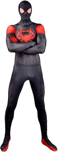 زي الهالوين للرجال الخارقين زي تنكري للأولاد بدلة سوداء من Zentai Onesie بذلة فستان سباندكس للبالغين in Kuwait