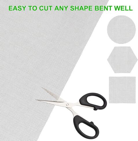 304 شبكة سلكية منسوجة من الفولاذ المقاوم للصدأ، مقاس 30 شبكة: 15.7 بوصة × 59 بوصة (40 × 150 سم) شبكة سلكية لشاشة النافذة، تمنع دخول ثعابين الفئران والفئران والدبابير والقوارض، سهلة القطع والتركيب in Kuwait