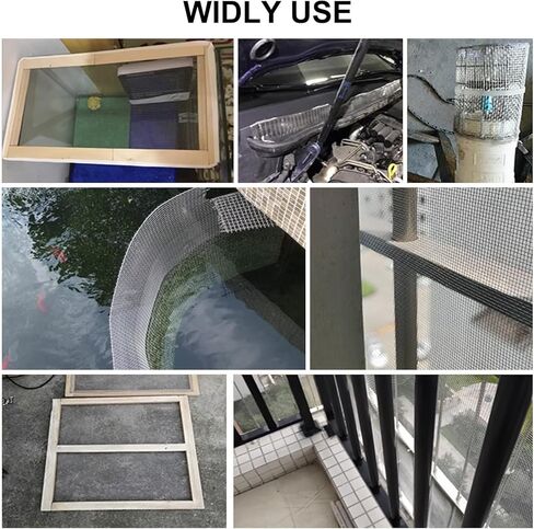 304 شبكة سلكية منسوجة من الفولاذ المقاوم للصدأ، مقاس 30 شبكة: 15.7 بوصة × 59 بوصة (40 × 150 سم) شبكة سلكية لشاشة النافذة، تمنع دخول ثعابين الفئران والفئران والدبابير والقوارض، سهلة القطع والتركيب in Kuwait
