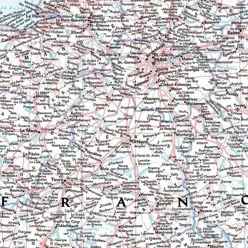 National Geographic Maps: France, Belgium and the Netherlands Wall Map - Compact - 21.5 x 16.25 inches in Saudi Arabia