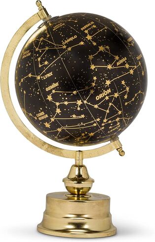 Abbott Collection 57-LATITUDE-26 Decorative Constellation Globe, Black/Gold, 12" H in Kuwait