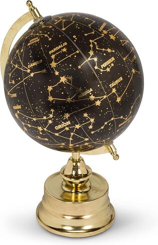 Abbott Collection 57-LATITUDE-26 Decorative Constellation Globe, Black/Gold, 12" H in Kuwait