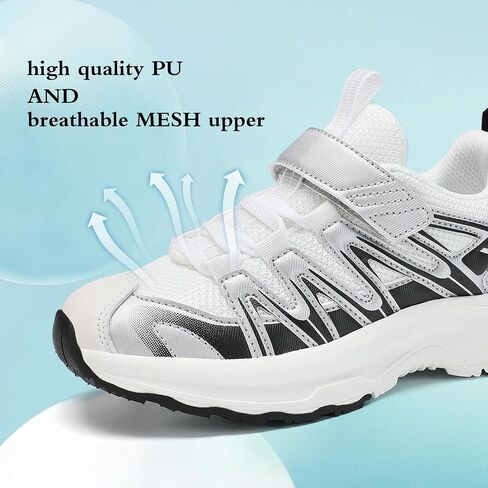 JMFCHI Kids Sneakers Boys Girls Tennis Running Shoes Outdoor Hiking Sneaker for Boys Athletic Breathable in Kuwait