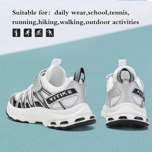 JMFCHI Kids Sneakers Boys Girls Tennis Running Shoes Outdoor Hiking Sneaker for Boys Athletic Breathable in Kuwait