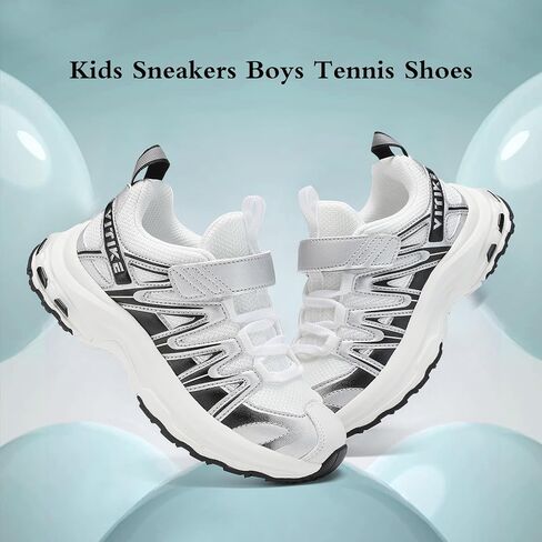 JMFCHI Kids Sneakers Boys Girls Tennis Running Shoes Outdoor Hiking Sneaker for Boys Athletic Breathable in Kuwait