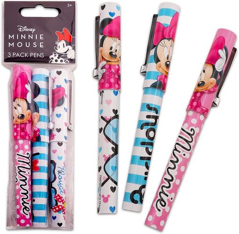 Mickey and Minnie Mouse Pen Gift Set - 12 Pc Minnie Mickey Ballpoint Pens Bundle for Women Men (Mickey Minnie Party Supplies) in Kuwait