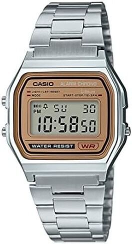 Casio Men's A158WA-1DF Stainless Steel Digital Watch in Saudi Arabia