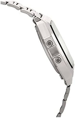 ساعة للرجال بمينا رمادي وسوار ستانلس ستيل من كاسيو - A158WA-1DF in Kuwait