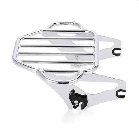 Detachable Luggage Rack Mounting Rack for Solid Steel, Quick Install and Remove for Harley Touring Street Electra Glide Road King 2009-2024 (Black) in Kuwait