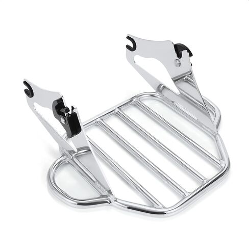 Detachable Luggage Rack Mounting Rack for Solid Steel, Quick Install and Remove for Harley Touring Street Electra Glide Road King 2009-2024 (Black) in Kuwait
