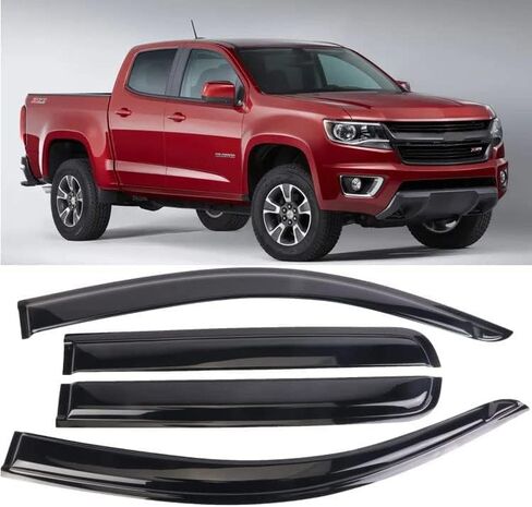 Rain Guards Suitable for Colorado/GMC Canyon 2015-2021 Crew Cab, Window Visor, Window Deflectors, Rain Guard, 4 pcs 94995 in Saudi Arabia