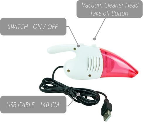 أصغر مكنسة كهربائية في العالم، لعبة هدية مبتكرة، تصميم مريح مدمج... in Kuwait