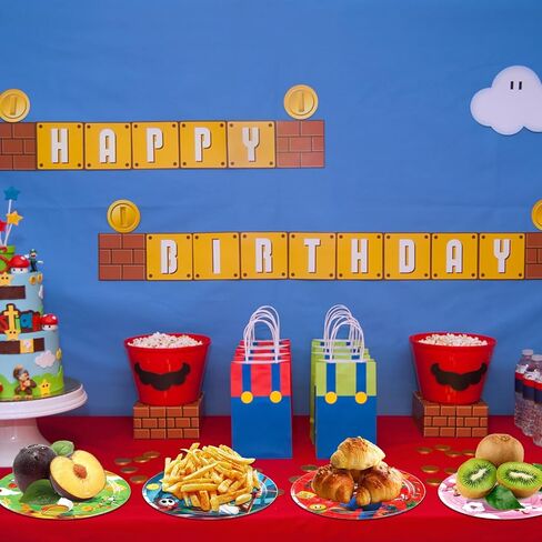 60 قطعة من لوازم حفلات ماريو مقاس 9 بوصة و6 أنماط من أطباق ماريو أطباق ماريو للاستعمال مرة واحدة زينة حفلات ماريو لمفضلات حفلات ماريو in Kuwait