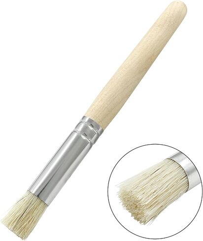 6 Pcs Natural Stencil Paint Brushes Wooden Stencil Brushes for DIY Crafts Acrylic Paint Watercolor Oil Painting(3 Sizes) in Saudi Arabia