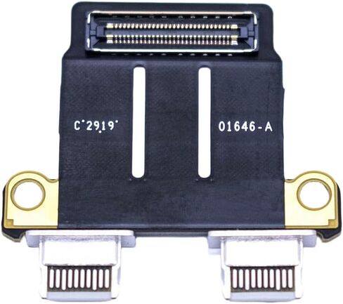 DC Jack I/O USB-C Board Type-C Connector Flex Cable 820-01646-A 923-03210 for MacBook Pro A1989 A1990 A2251 A2141 A2159 A2289 A2338 A1706 A1707 dc Jack Board in Saudi Arabia