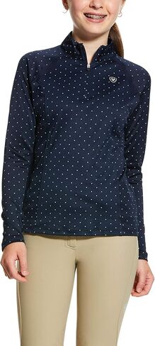 ARIAT Girls' YTH Sunstopper 2.0 1/4 Zip Bslyr N Dt in Saudi Arabia