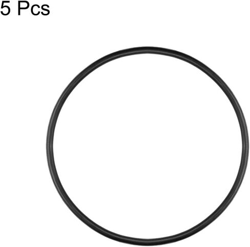 uxcell Nitrile Rubber O-Rings 62mm OD 57.2mm ID 2.4mm Width, Metric Nitrile Rubber Sealing Gasket, Pack of 5 in Saudi Arabia