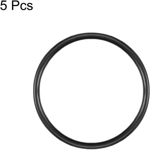 uxcell Nitrile Rubber O-Rings 62mm OD 57.2mm ID 2.4mm Width, Metric Nitrile Rubber Sealing Gasket, Pack of 5 in Saudi Arabia