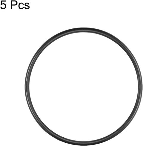 uxcell Nitrile Rubber O-Rings 62mm OD 57.2mm ID 2.4mm Width, Metric Nitrile Rubber Sealing Gasket, Pack of 5 in Saudi Arabia