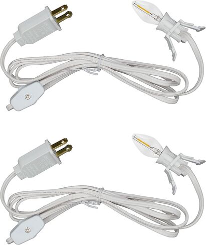 Creative Hobbies® Single Light Replacement Clip in Lamp Cord for Christmas Village House Includes LED Light Bulb | 1 Pack in Saudi Arabia