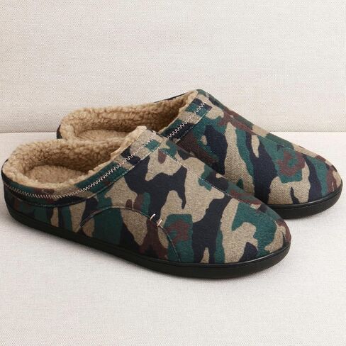Anbenser Mens Cozy House Slippers Memory Foam Bedroom Slippers Casual Warm Plush Lining Slip on Indoor Outdoor in Saudi Arabia