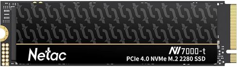 Netac 1 تيرابايت PCIe Gen4x4 M.2 SSD يصل إلى 7,300 ميجابايت/ثانية NVMe SSD داخلي مع موزع حرارة من الألومنيوم تخزين عالي الأداء لأجهزة الكمبيوتر المكتبية والكمبيوتر المحمول يعمل مع PS5، NV7000-t in Kuwait