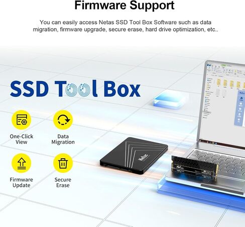 Netac 1 تيرابايت PCIe Gen4x4 M.2 SSD يصل إلى 7,300 ميجابايت/ثانية NVMe SSD داخلي مع موزع حرارة من الألومنيوم تخزين عالي الأداء لأجهزة الكمبيوتر المكتبية والكمبيوتر المحمول يعمل مع PS5، NV7000-t in Kuwait