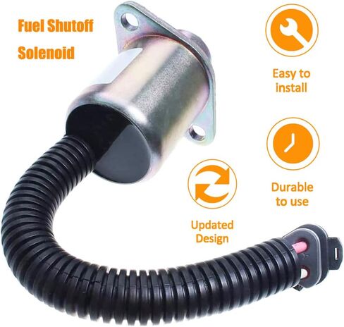 2848A278 وقود الديزل إيقاف إيقاف التشغيل الملف اللولبي 172-7209 متوافق مع بيركنز كاتربيلر CAT 216 226 246 Skid Steer UB704 700 Series Engine 12V أجزاء الجرار in Kuwait