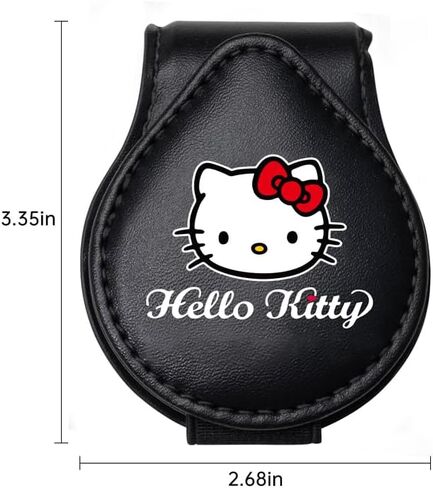 حامل نظارات شمسية للسيارة Hello Kitty، حامل نظارات شمسية للسيارة Hello Kitty، حامل نظارات شمسية للسيارة، مشبك ماجنا للتذكرة/البطاقة، مشبك نظارات شمسية للسيارة لأقنعة السائق/السائق المساعد in Kuwait