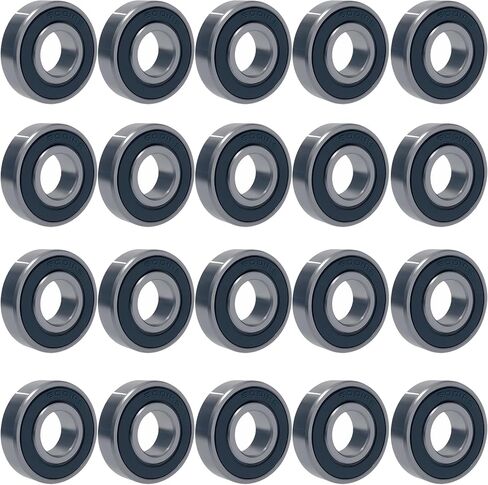 20 PCS 6001-2RS Deep Groove Ball Bearings - Lubricated Bearing Steel Sealed Ball Bearing - 12x28x8 mm Bearings with Rubber Seal & High RPM Support, Stable Performance and Cost Effective (20) in Saudi Arabia