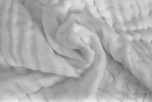 Organic Cotton Muslin Burp Cloths Large 20"x10" 6-Pack, White Burping Cloths for Babies - 100% Washcloths, Newborn Spit Rags, Ultra-Soft, Absorbent, Breathable, No Dye in Saudi Arabia