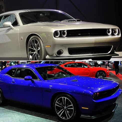 طقم مصابيح مدخنة LED كهرمان كامل متوافق مع 2008 2009 2010 2011 2012 2013 2014 دودج تشالنجر R/T Classic Rallye Redline SRT8 SRT SXT R/T SE استبدال مصابيح العلامات الجانبية للمصد الأمامي OEM in Kuwait